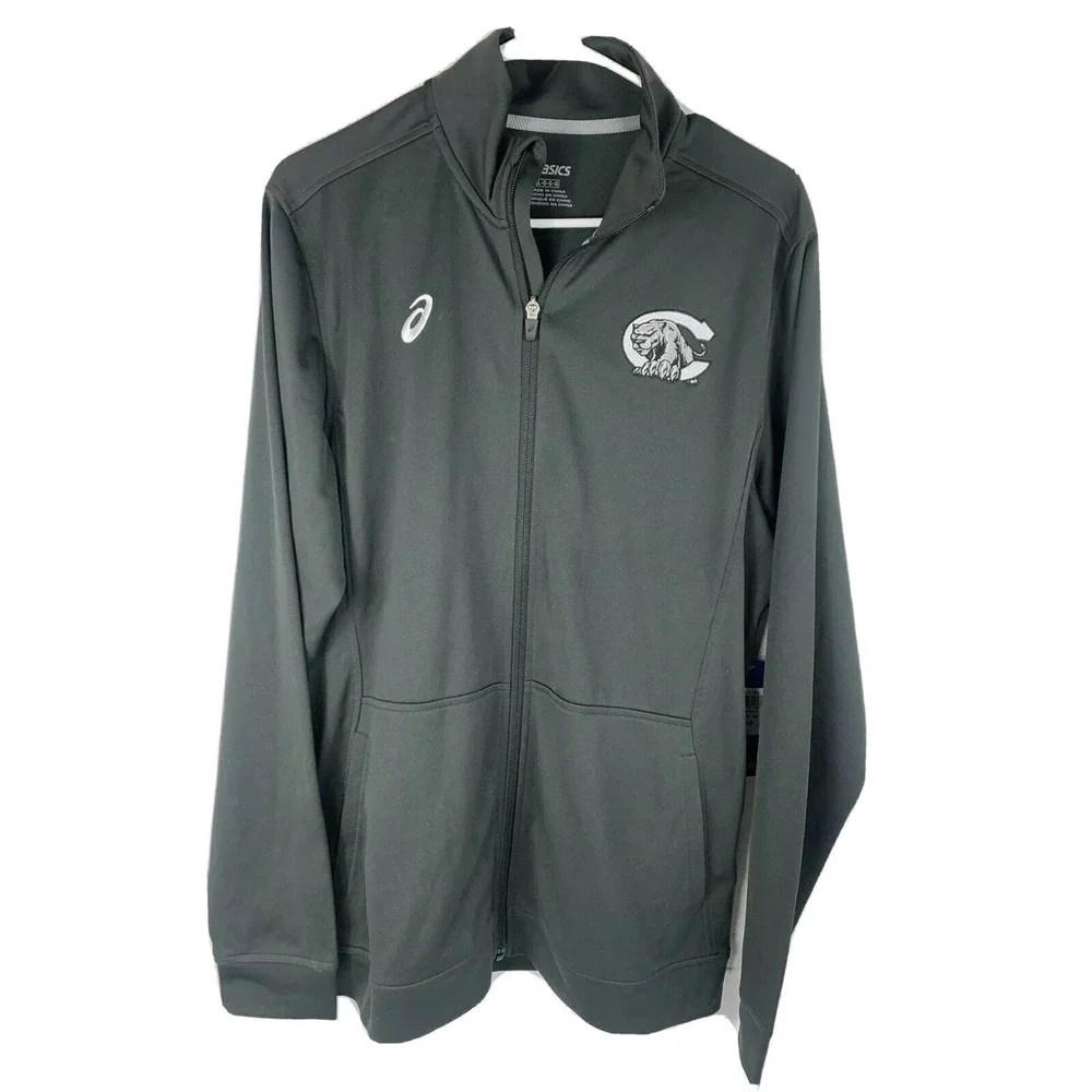 NWT Asics Unisex Large Wildcats Centralia School Full Zip Long Sleeve Jacket - Picture 1 of 8